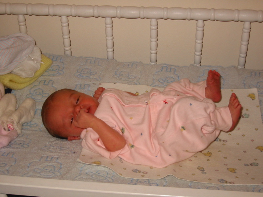 Heather on Changing Table