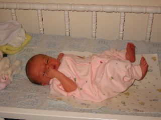 Heather on Changing Table